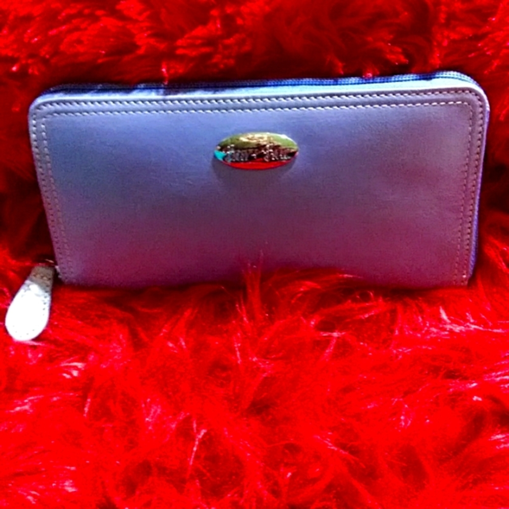 💋💕Barr & Barr NY Blue Leather Wallet Purse